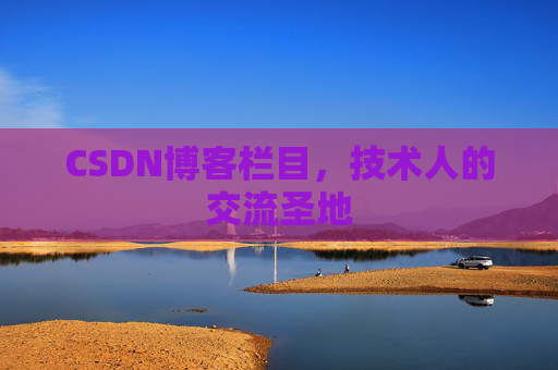 CSDN博客栏目，技术人的交流圣地